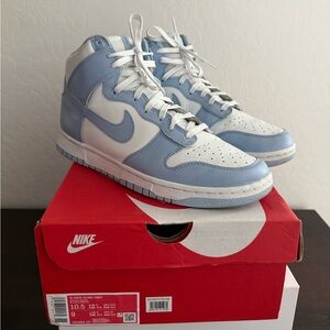 Preowned Nike Dunk High - White/Aluminum- M9/W10.5